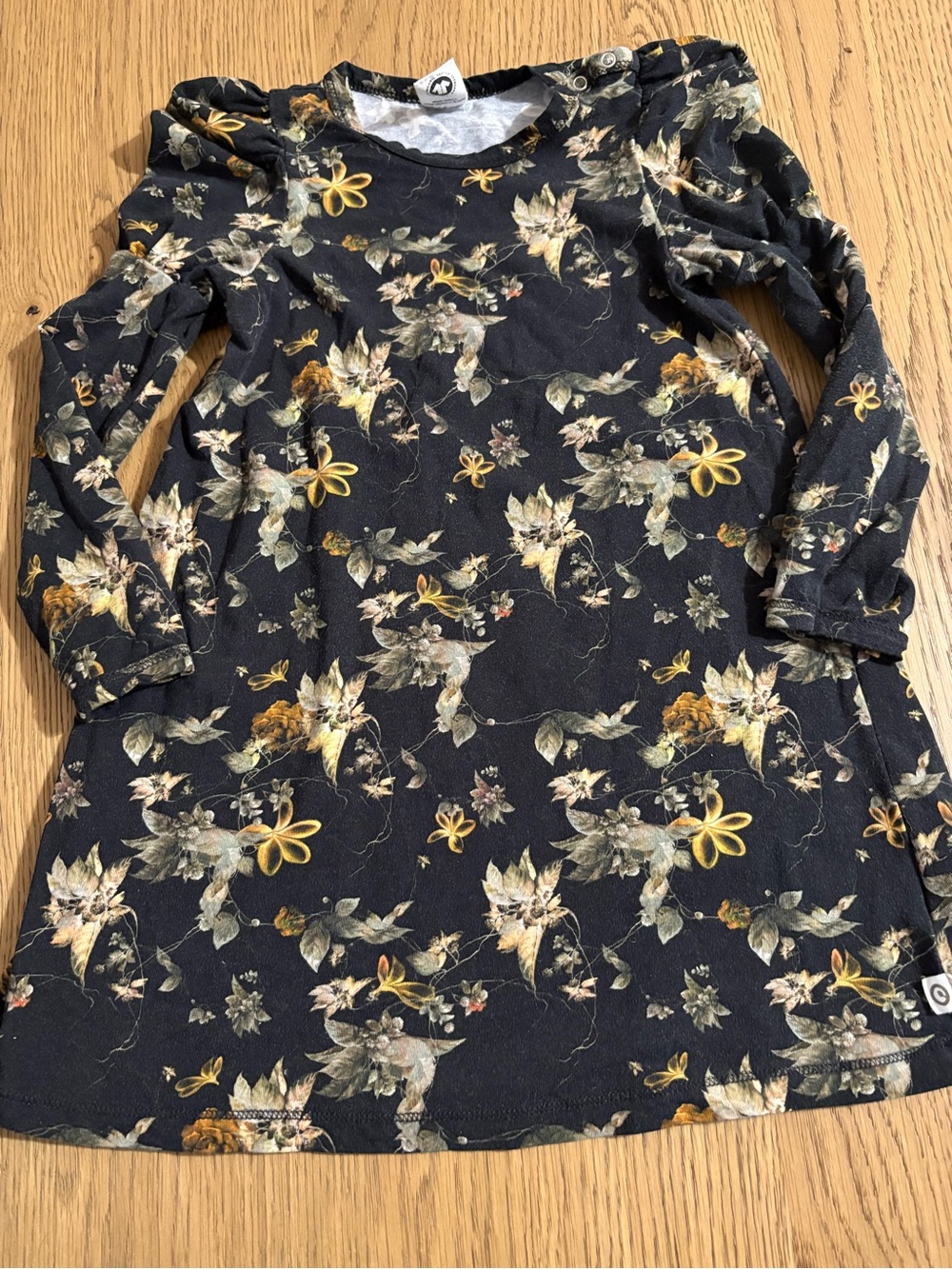 Girls Black Musli dress. 100% cotton